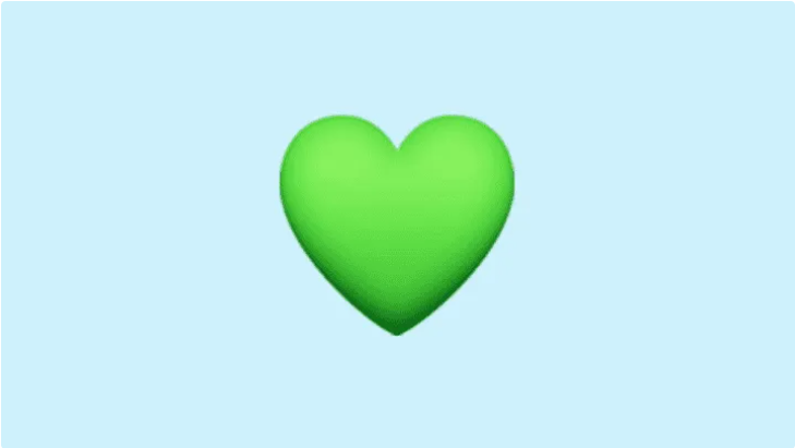 No lo imaginas: el verdadero significado del emoji del corazón verde en WhatsApp