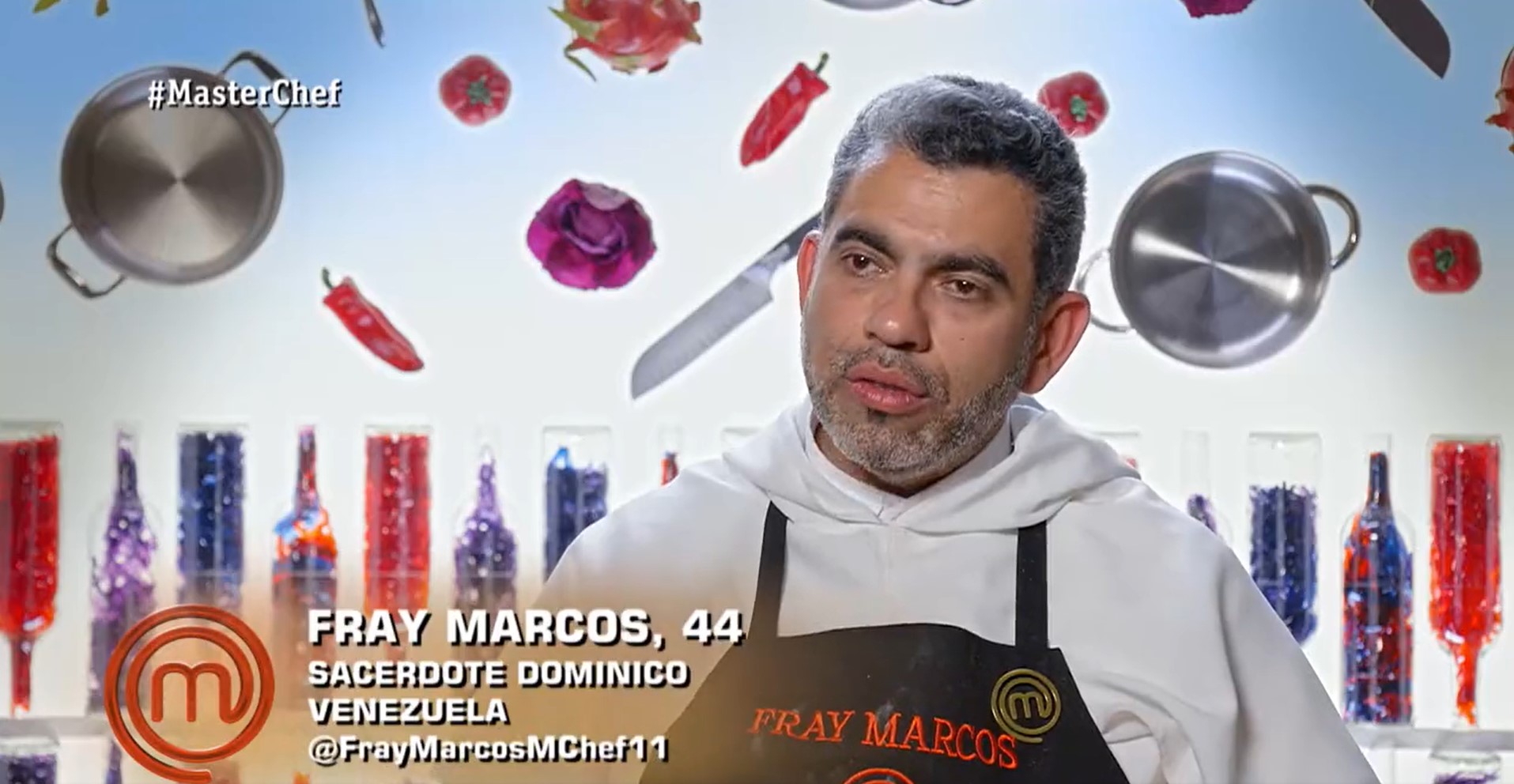 El venezolano Fray Marcos, expulsado de MasterChef España