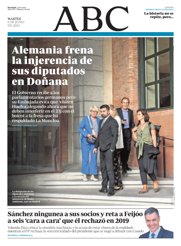 Portadas de la prensa internacional de este martes 6 de junio de 2023