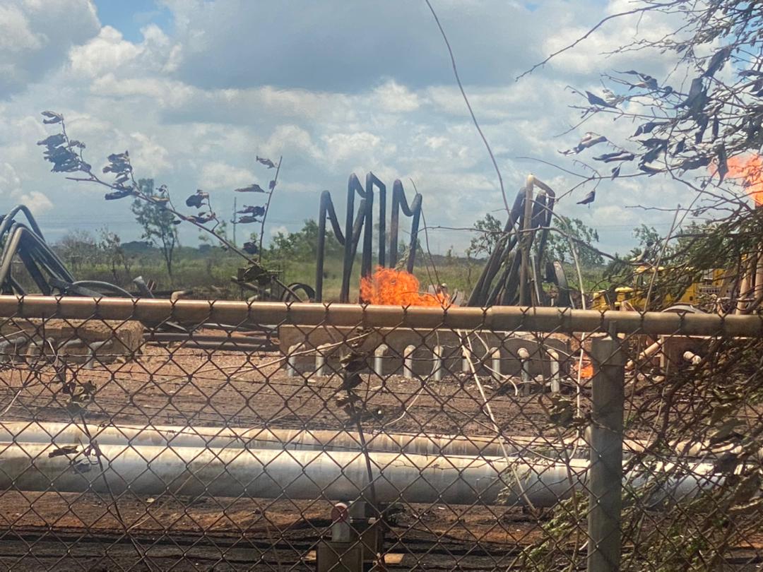 FOTOS: Controlaron incendio en Centro Operativo Tejero de Pdvsa en Monagas