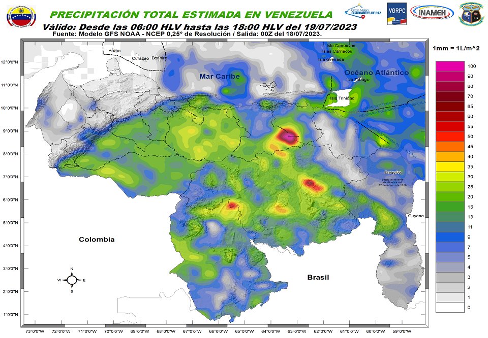 Inameh reportó el paso de dos ondas tropicales cerca de Venezuela este #19Jul