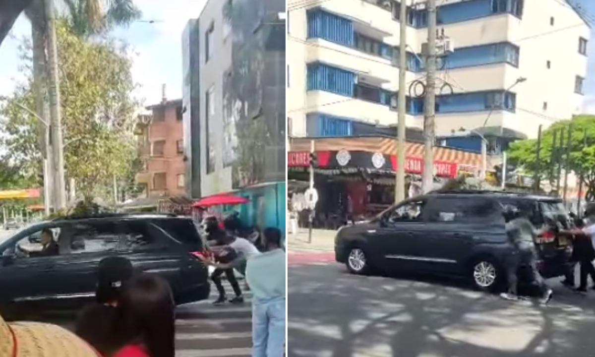 Carro fúnebre se quedó sin gasolina en pleno sepelio y lo tuvieron que empujar (Video VIRAL)