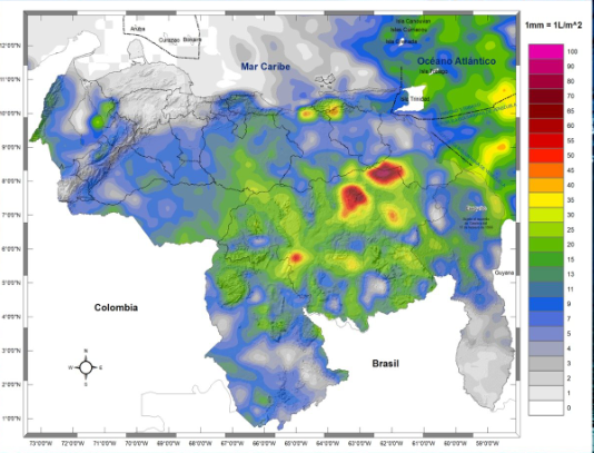 Inameh alertó sobre el paso de la onda tropical número 27 por el centro del país este #9Ago