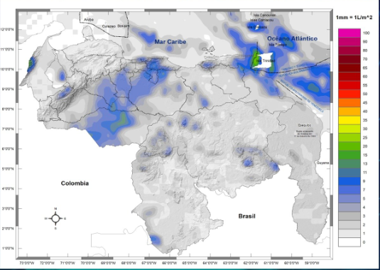 Lluvias, descargas eléctricas y ráfagas de viento: el pronóstico de Inameh en Venezuela este #14Ago