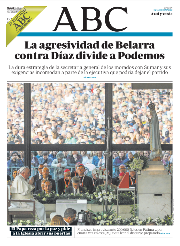 Portadas de la prensa internacional de este domingo 6 de agosto de 2023