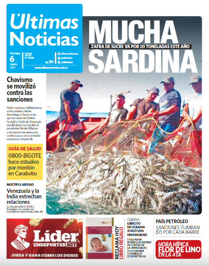 Portadas de este domingo 6 de agosto de 2023