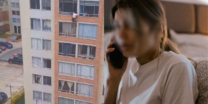 La llamada de un familiar habría causado pánico a venezolana que cayó de un edificio durante temblor en Bogotá