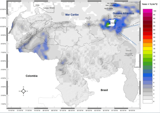 Inameh prevé lluvias de intensidad variable en algunas áreas de Venezuela este #5Sep