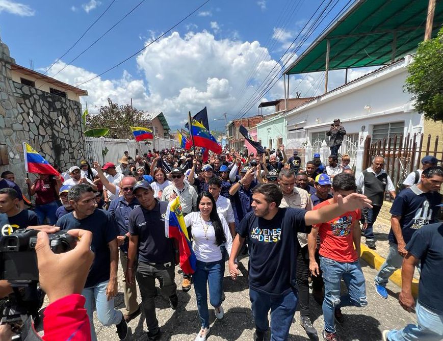 Delsa Solórzano desde Aragua: No descansaré hasta lograr la libertad de todos los presos políticos