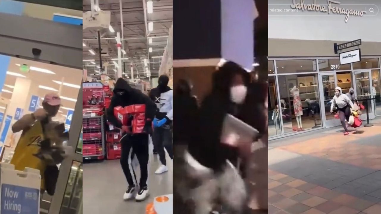 Impresionantes VIDEOS en EEUU: así se vive una batalla campal de robos en supermercados, tiendas y calles