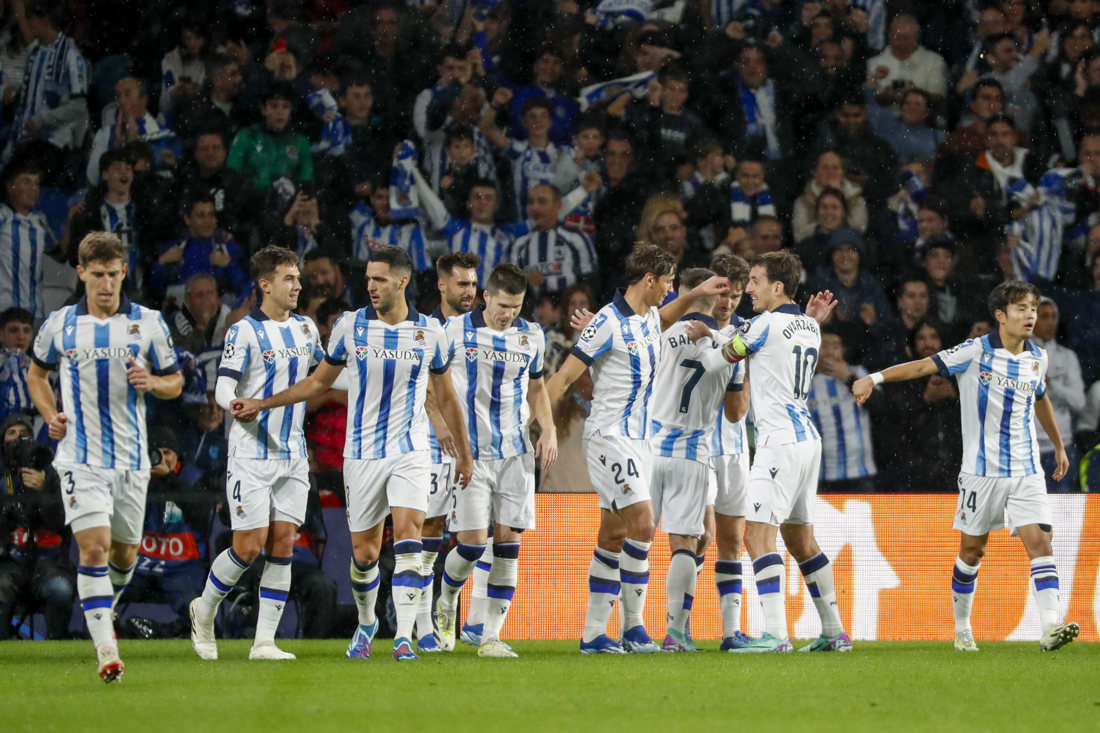 La Real Sociedad  a un paso de los octavos de final de la Champions al vencer al Benfica