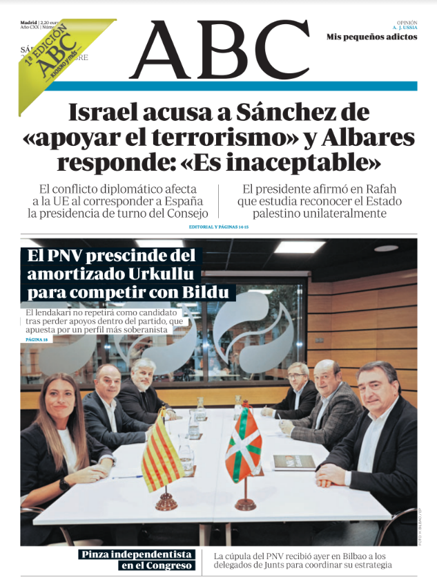 Portadas de la prensa internacional de este sábado 25 de noviembre de 2023