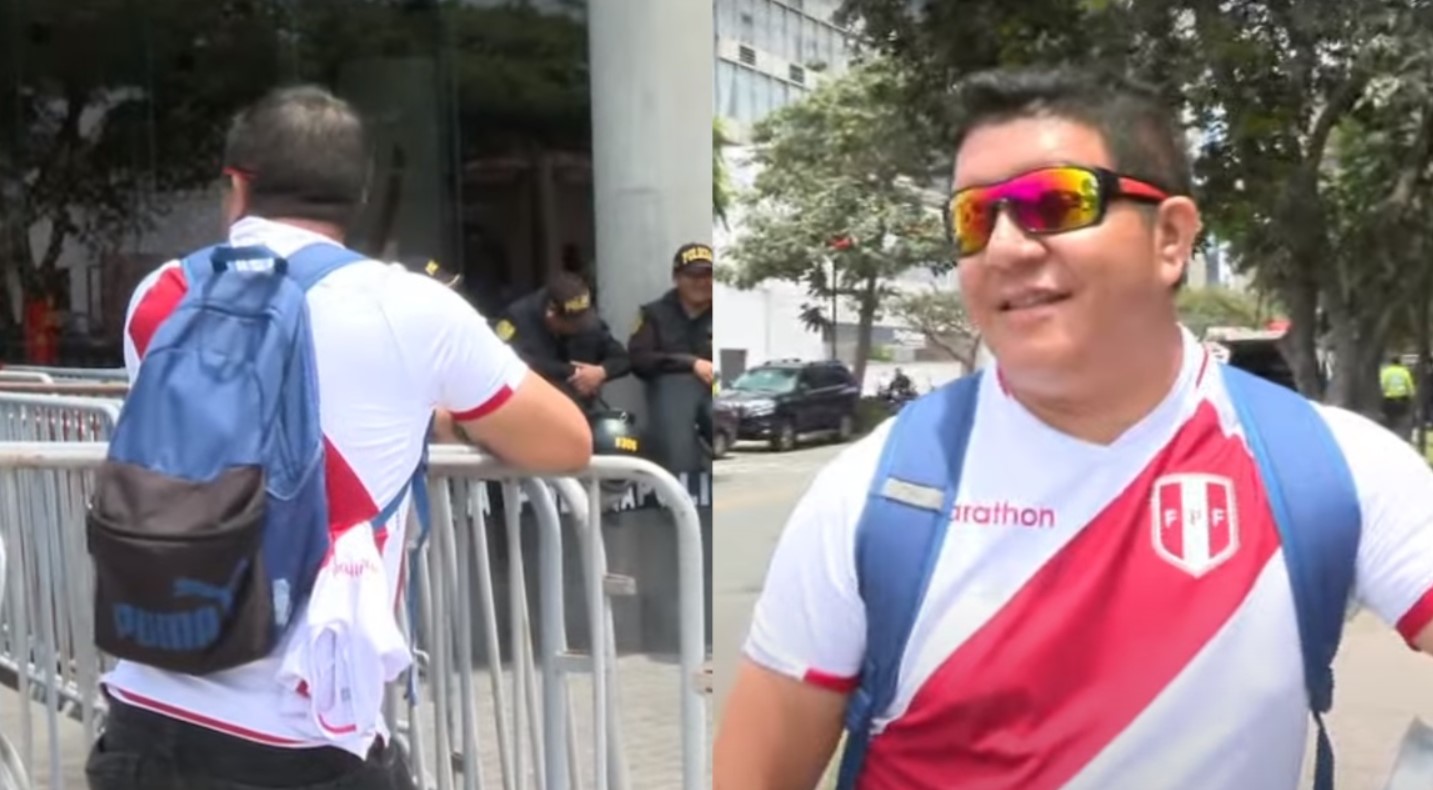 La otra cara de la moneda: solo un hincha peruano presente en la concentración previa al juego contra la Vinotinto