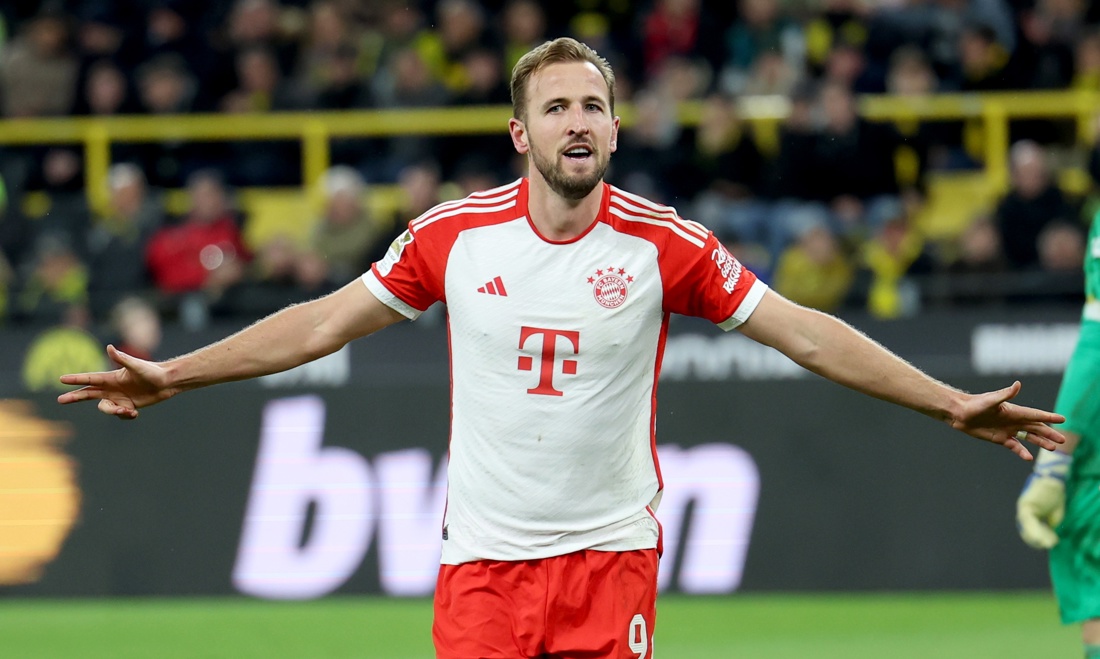 Harry Kane lideró la goleada del Bayern ante el Dortmund en el clásico alemán 