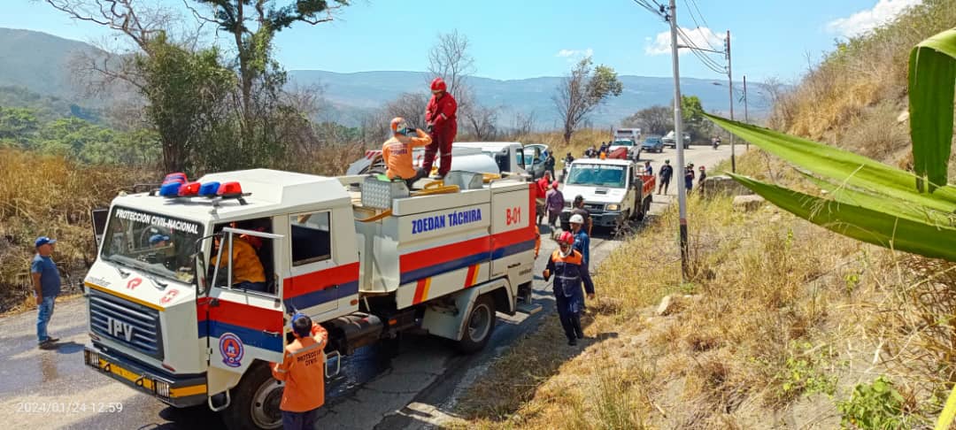 Alerta en Táchira ante histórico incremento de incendios de vegetación