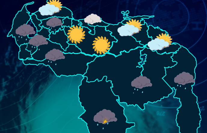 Inameh prevé cielo nublado y bajas probabilidades de lluvias en Venezuela este #26Feb