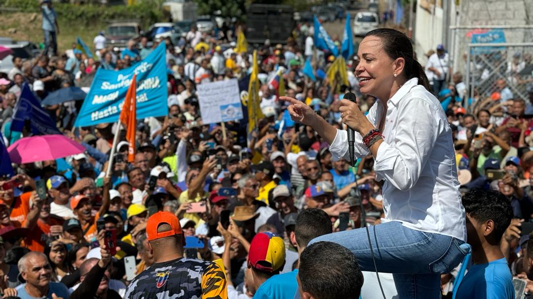 María Corina Machado llegó a Maturín a pesar de los obstáculos del chavismo