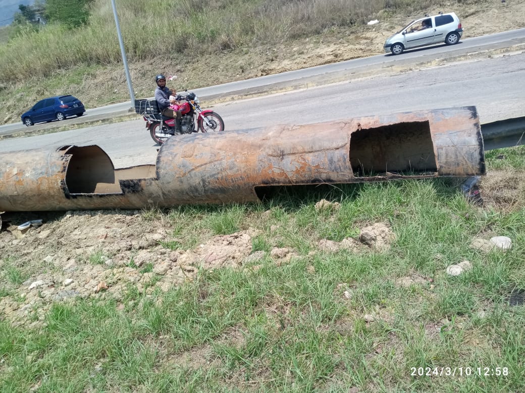 Riesgo inminente: tubería de Hidrosuroeste preocupa a los habitantes de Táriba en Táchira