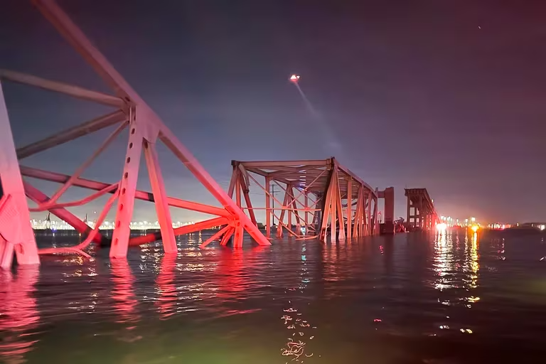 Lo que se sabe hasta ahora del colapso del puente Francis Scott Key en Baltimore