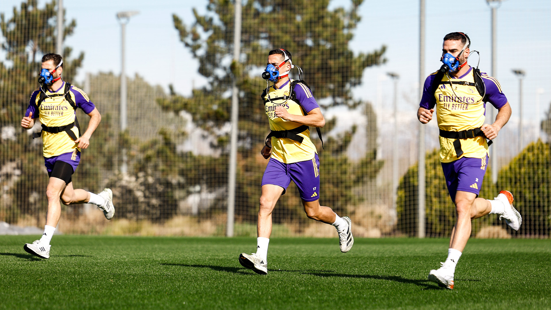 Las máscaras de hipoxia, protagonistas en el entrenamiento del Real Madrid