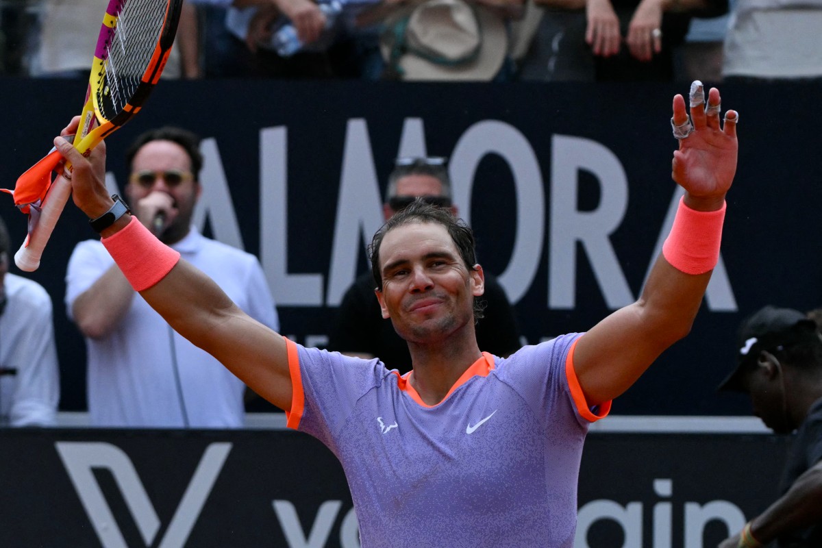 Nadal necesitó tres sets para ganar a Bergs en su regreso al Masters de Roma