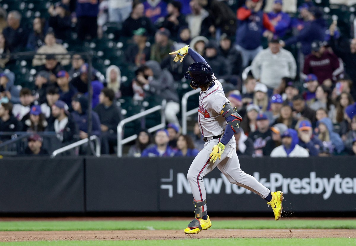 Ronald Acuña Jr. pegó descomunal TABLAZO contra los Mets (Video)