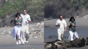 Brad Pitt se muestra con su nueva novia 26 años menor en un paseo por Santa Bárbara