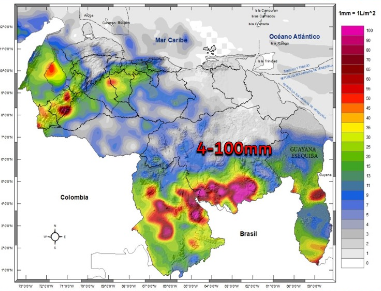 Inameh prevé lluvias de intensidad variable y actividad eléctrica en algunas áreas de Venezuela este #10May