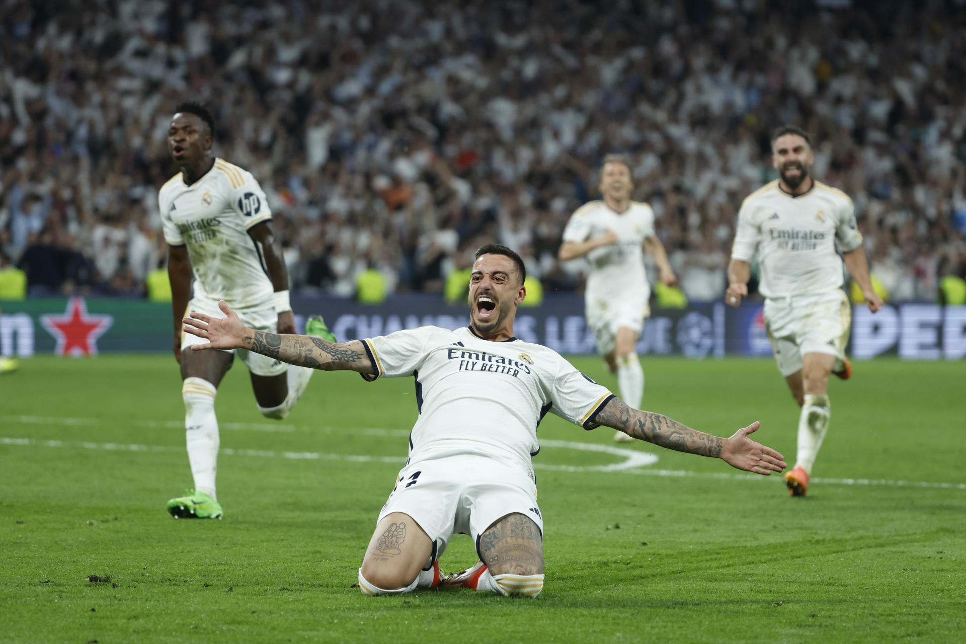 Doblete de Joselu completó épica remontada del Real Madrid para meterse en la final de Champions