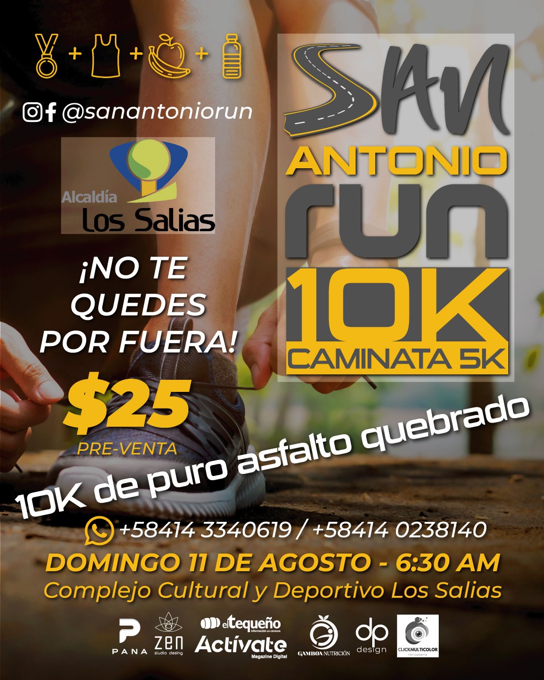 Abiertas las inscripciones para la San Antonio Run 10k de asfalto quebrado 2024