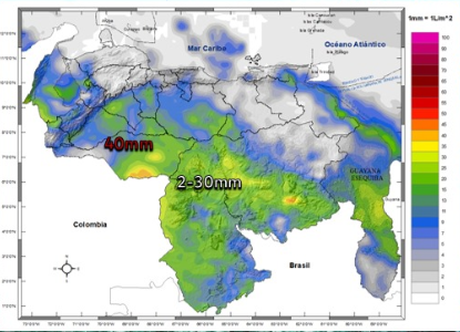 Inameh prevé lluvias y chubascos en algunas zonas de Venezuela este #6Jun