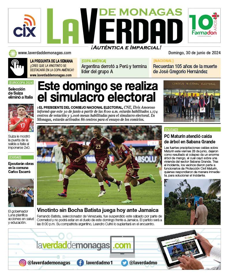 Portadas de este domingo 30 de junio de 2024