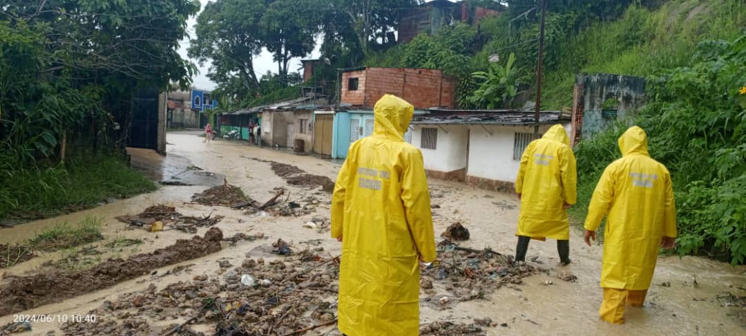 En San Cristóbal llovió en cinco horas lo que equivale a cuatro días de precipitaciones