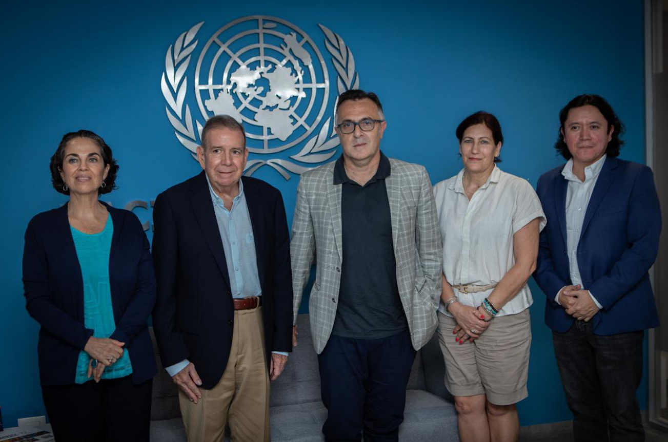 Edmundo González recibió al panel de expertos electorales de Naciones Unidas