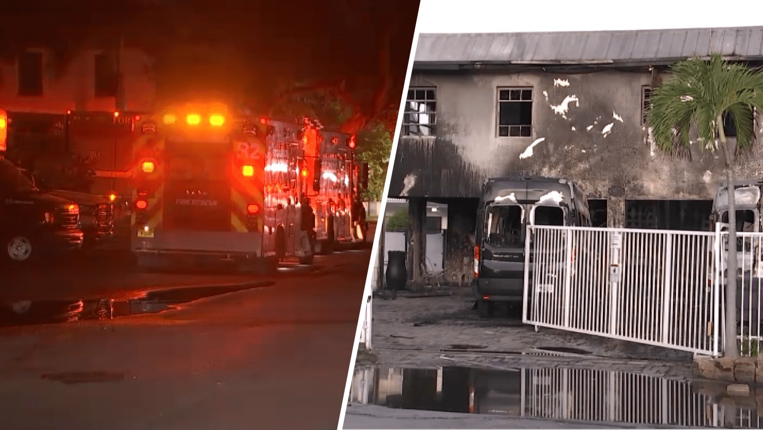 Devastador incendio en centro de tratamiento obligó a evacuar a 60 personas en Fort Lauderdale