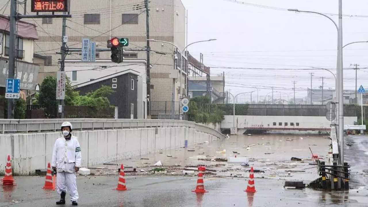 La tormenta tropical Maria deja lluvias récord a su paso por el noreste de Japón