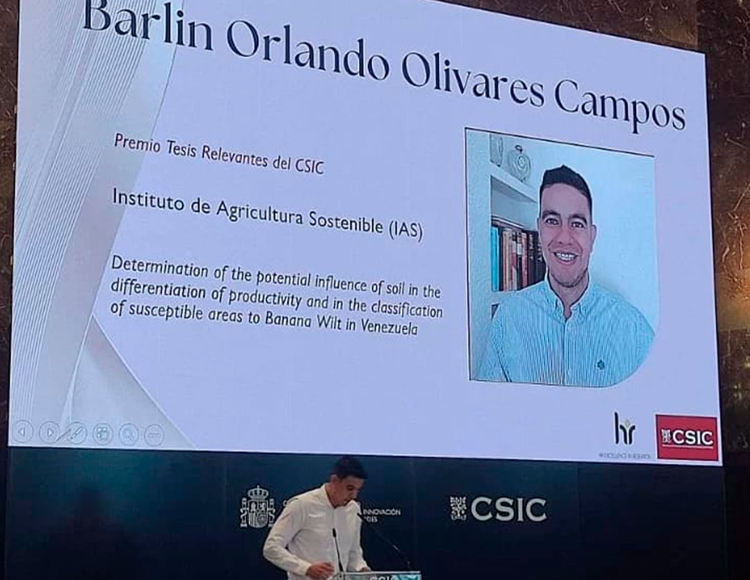 España premia a un agrónomo venezolano por su investigación científica