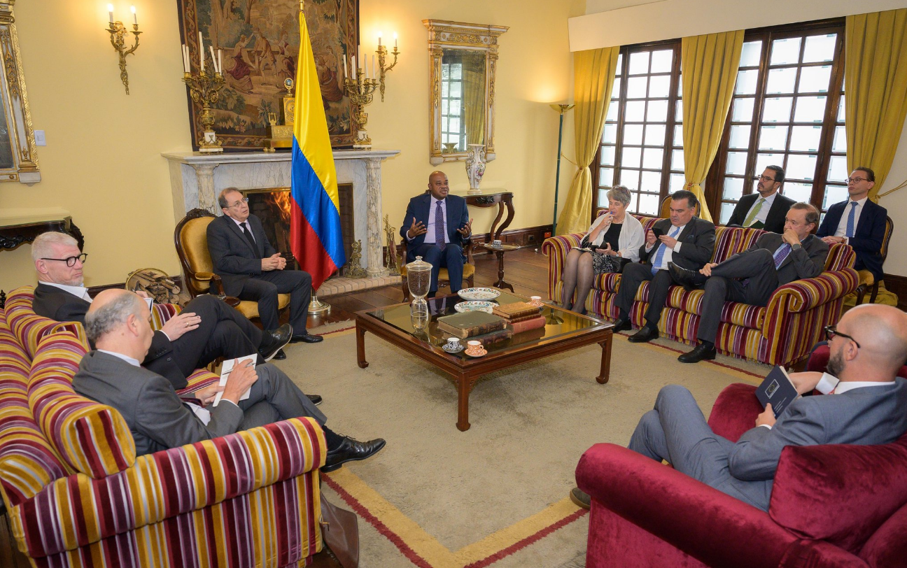 Canciller colombiano se reunió con diplomáticos facilitadores del Acuerdo de Barbados