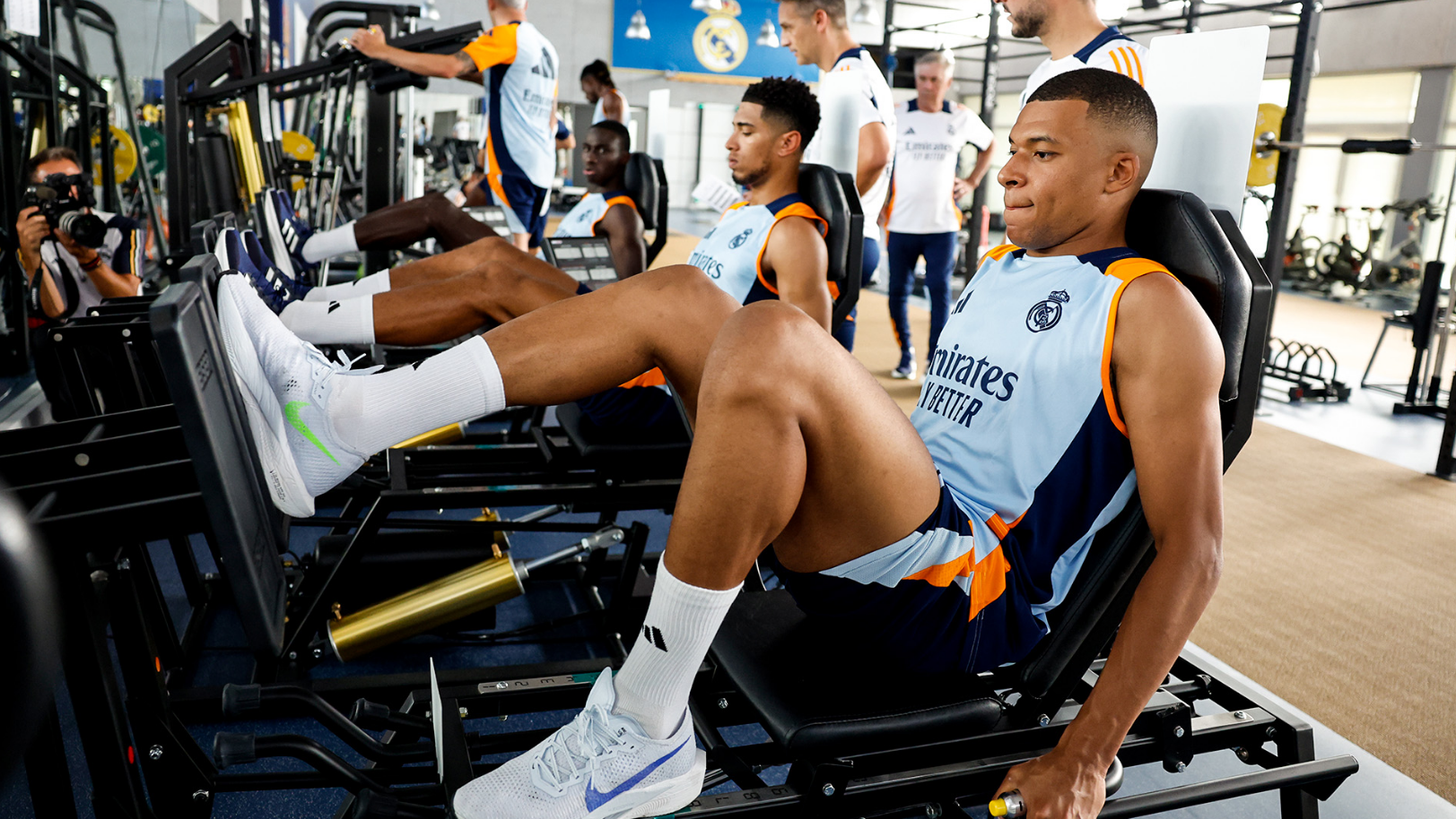 Kylian Mbappé entrenó por primera vez con el Real Madrid