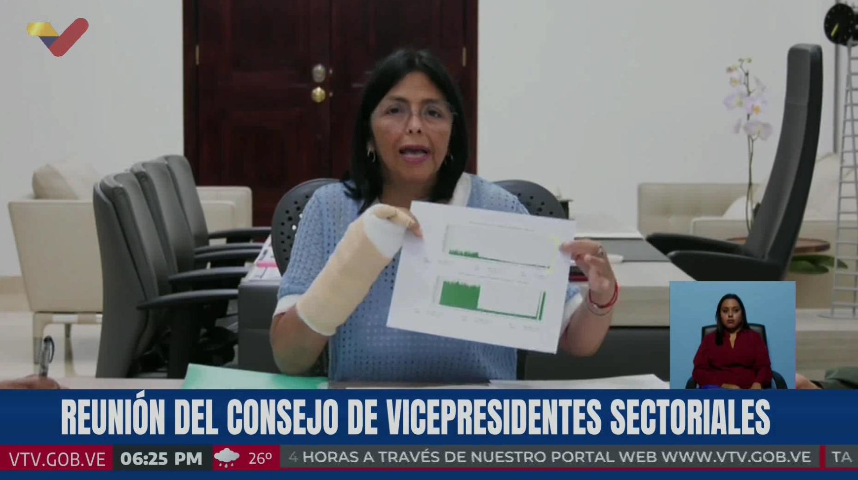 Delcy Rodríguez aseguró que el CNE recibió millones de ataques cibernéticos durante proceso de totalización