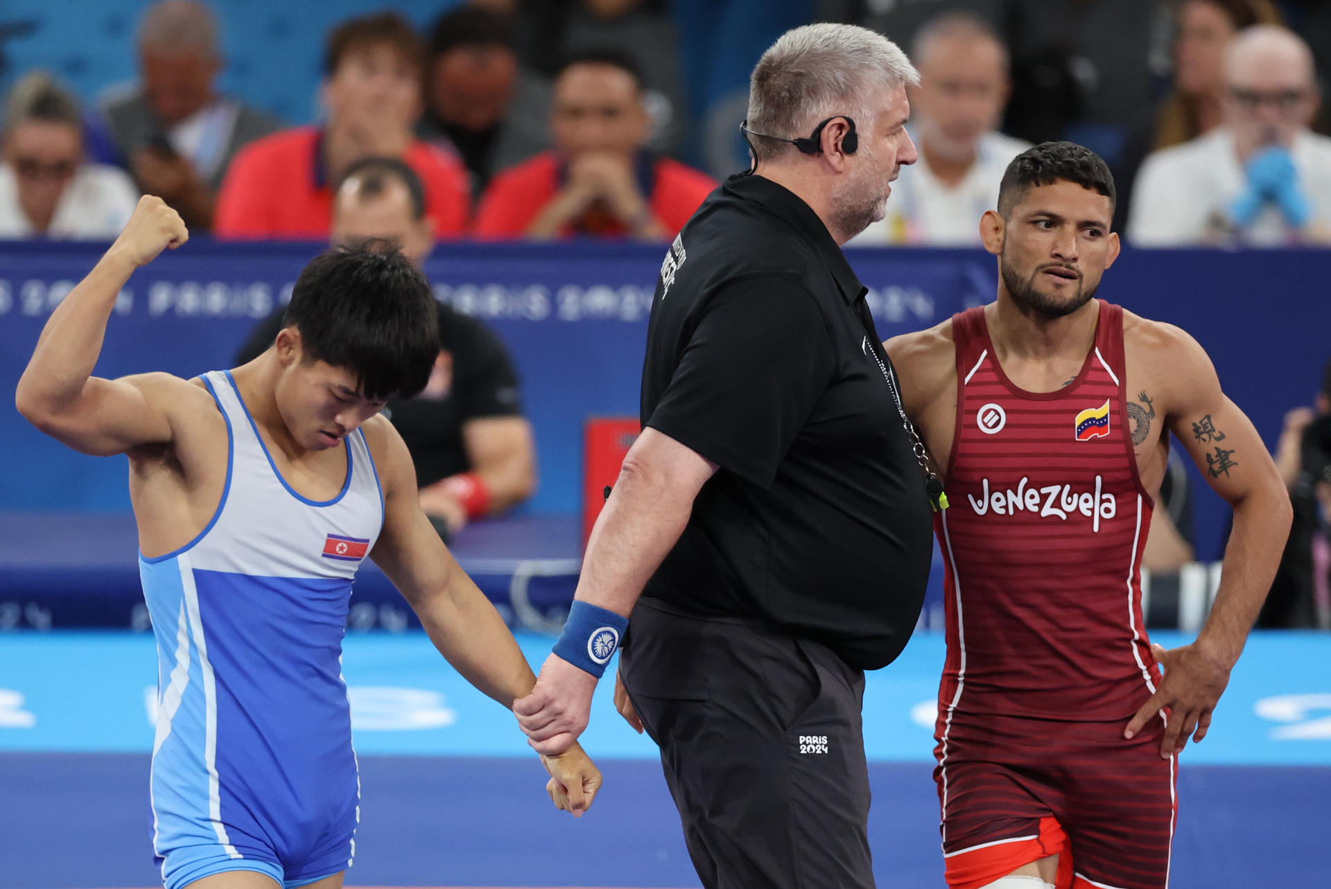 Venezolano Raiber Rodríguez perdió el combate por el bronce en lucha grecorromana de París