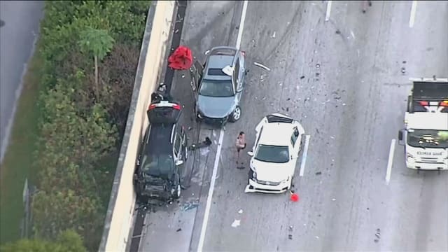 Una persona murió tras aparatoso accidente en autopista de Florida