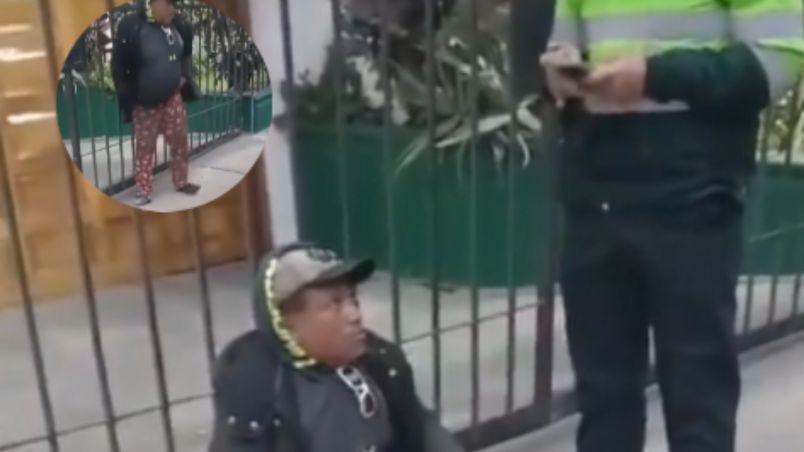 Lo más loco que verás hoy: un “cojo” daba lástima para pedir limosna hasta que la policía llegó y ocurrió el milagro (VIDEO)