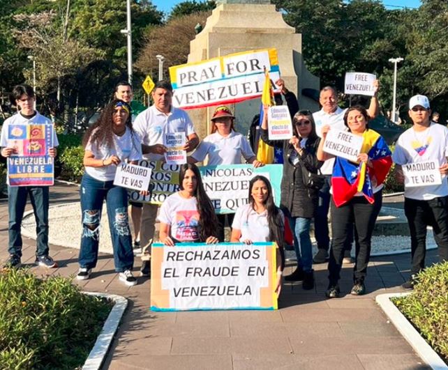 Venezolanos protestaron en Brasil para rechazar fraude electoral del #28Jul