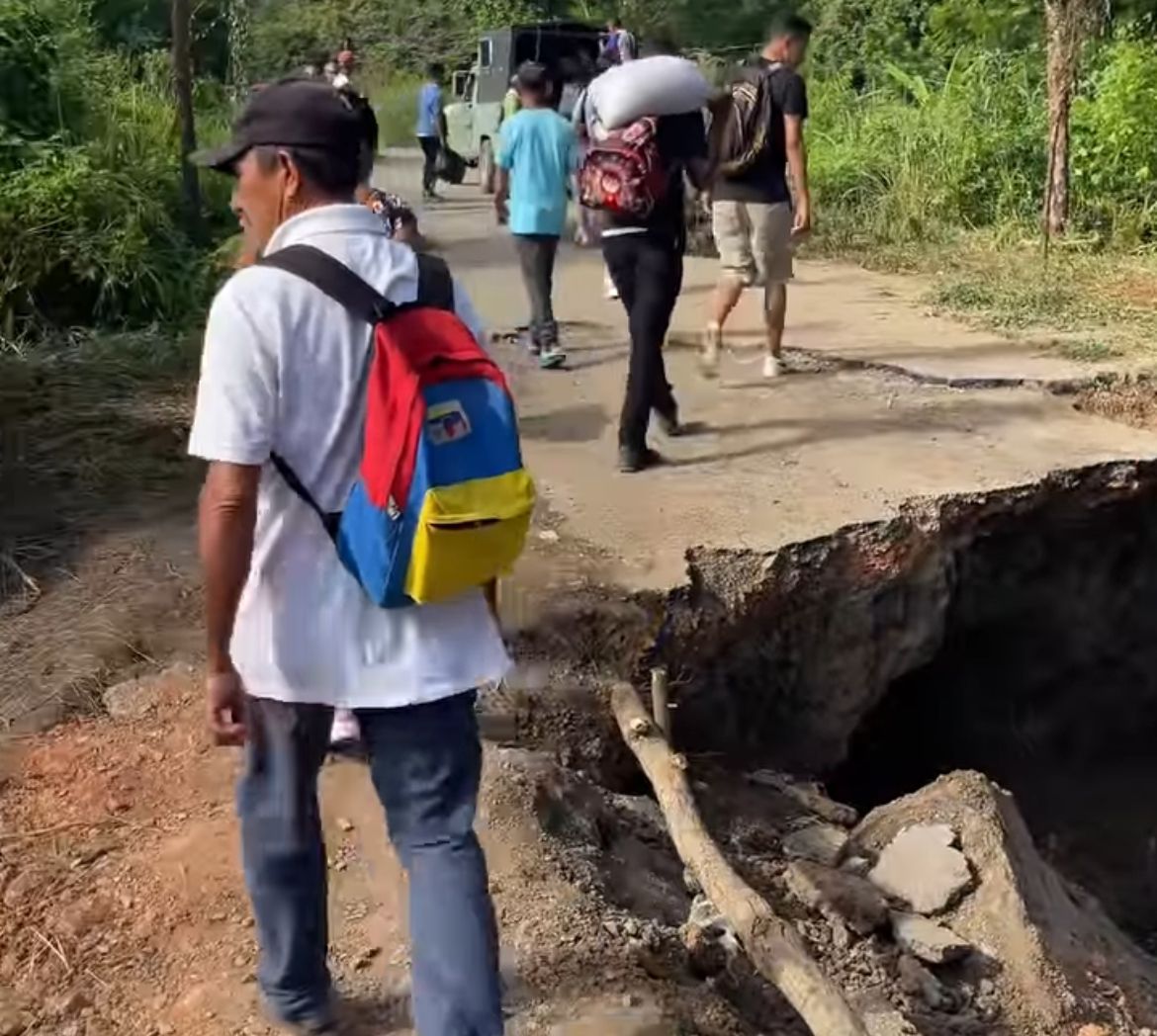 Desplome de alcantarilla afectó el tránsito vehicular en caserío San Miguel de Guárico