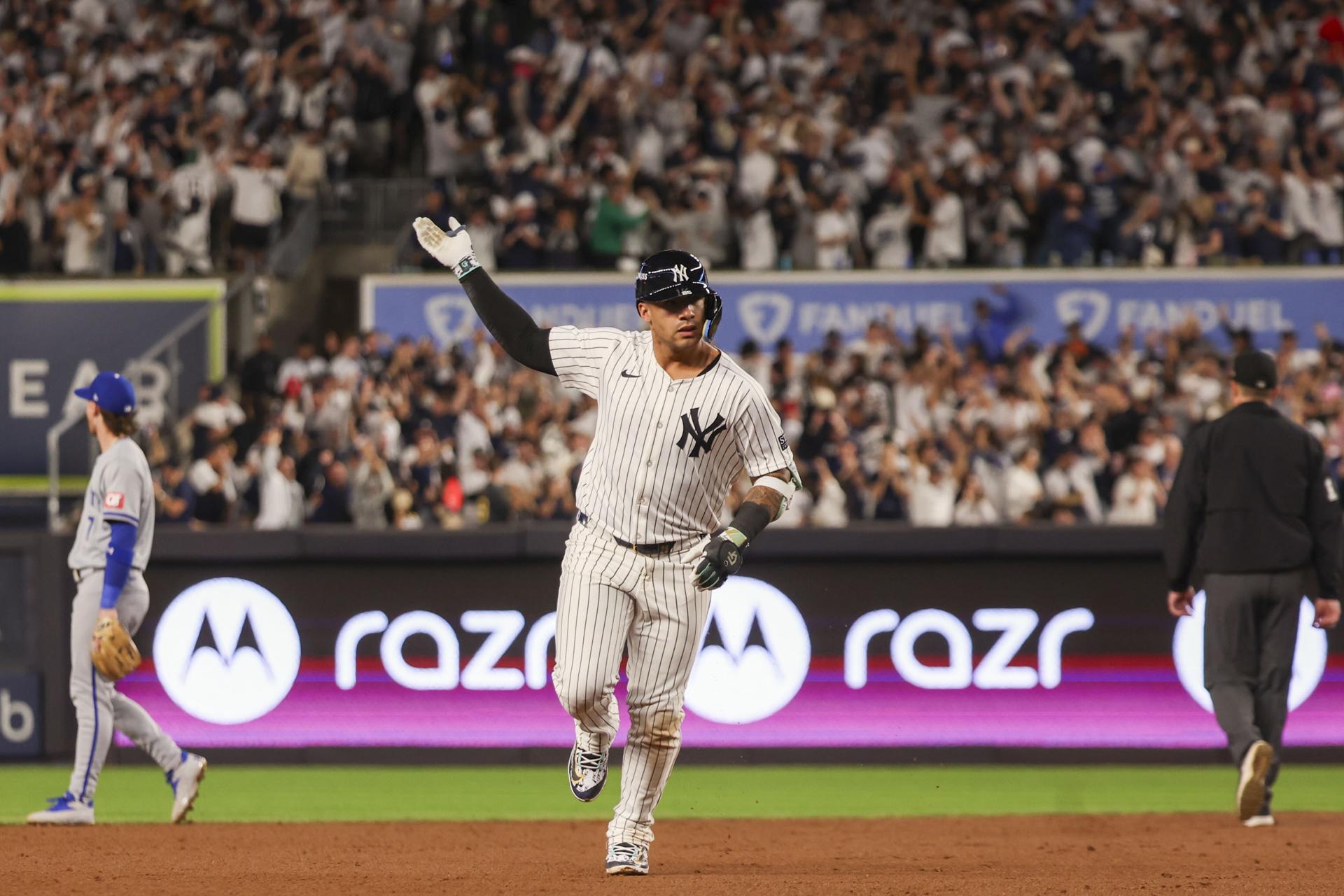 Venezolano Gleyber Torres le dio el boleto a los Yankees a la Serie de Campeonato