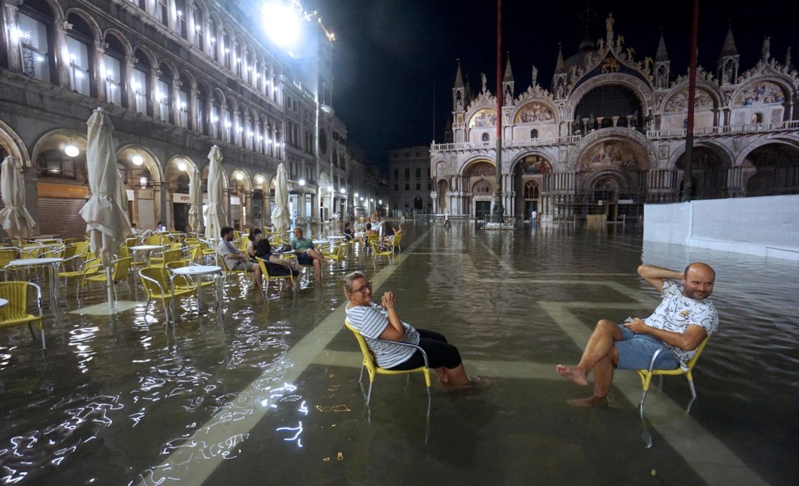 Venecia activa sus barreras ante el temporal que mantiene en alerta el norte de Italia