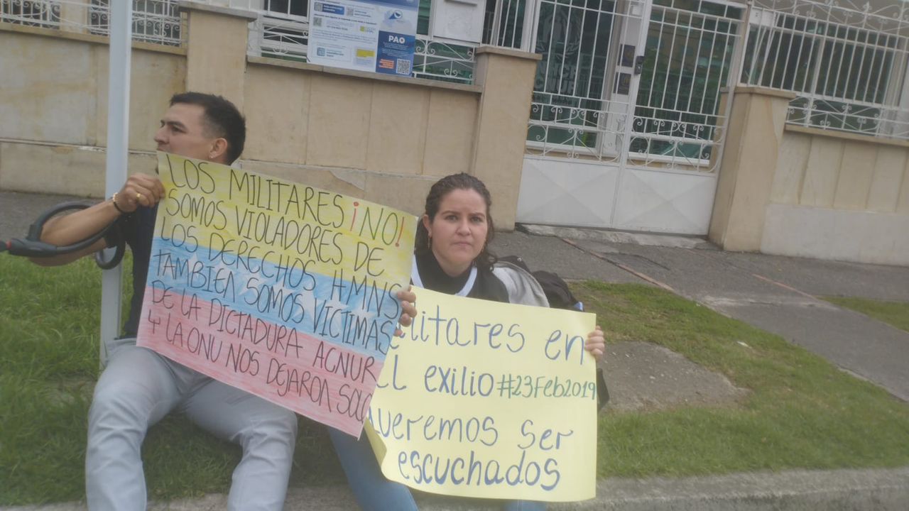 Militares venezolanos iniciaron huelga de hambre en Bogotá para exigir protección tras amenazas (Video)