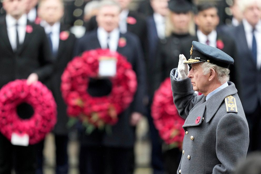 El rey Carlos III lideró en Londres un servicio en recuerdo de los caídos en combate