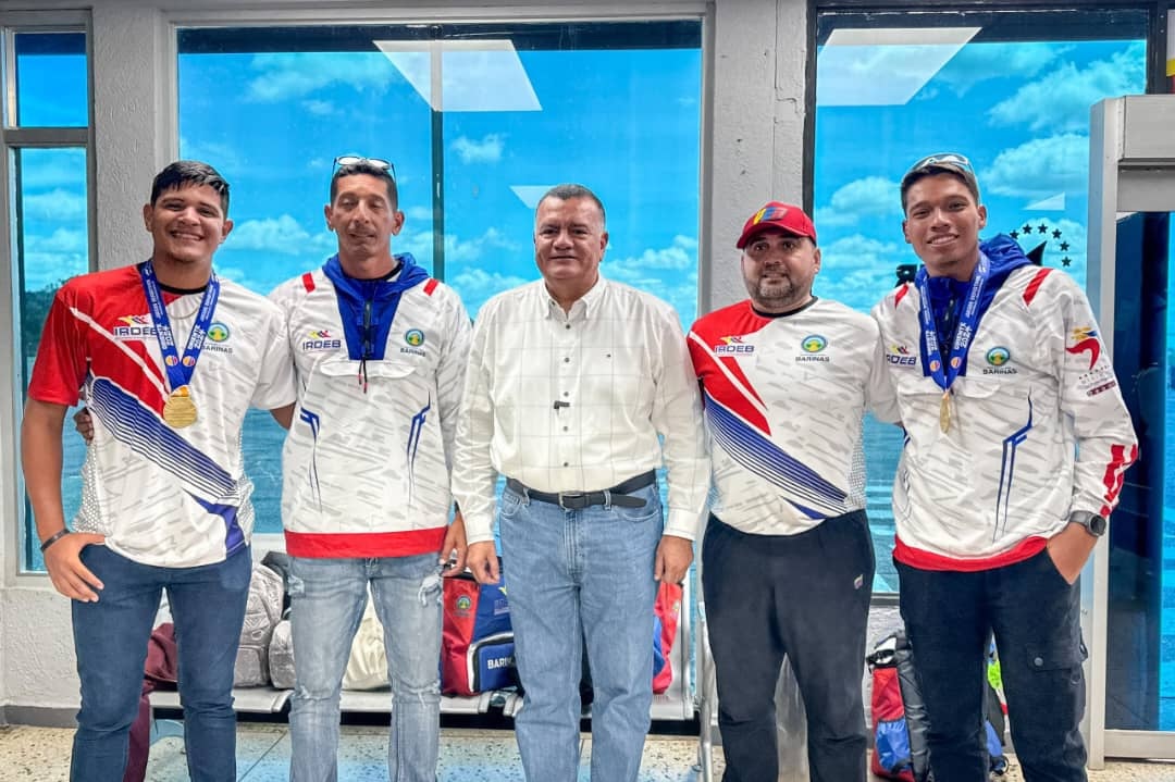 ¡Orgullo Llanero! Llegaron a Barinas los medallistas de oro de los Juegos Nacionales Oriente 2024